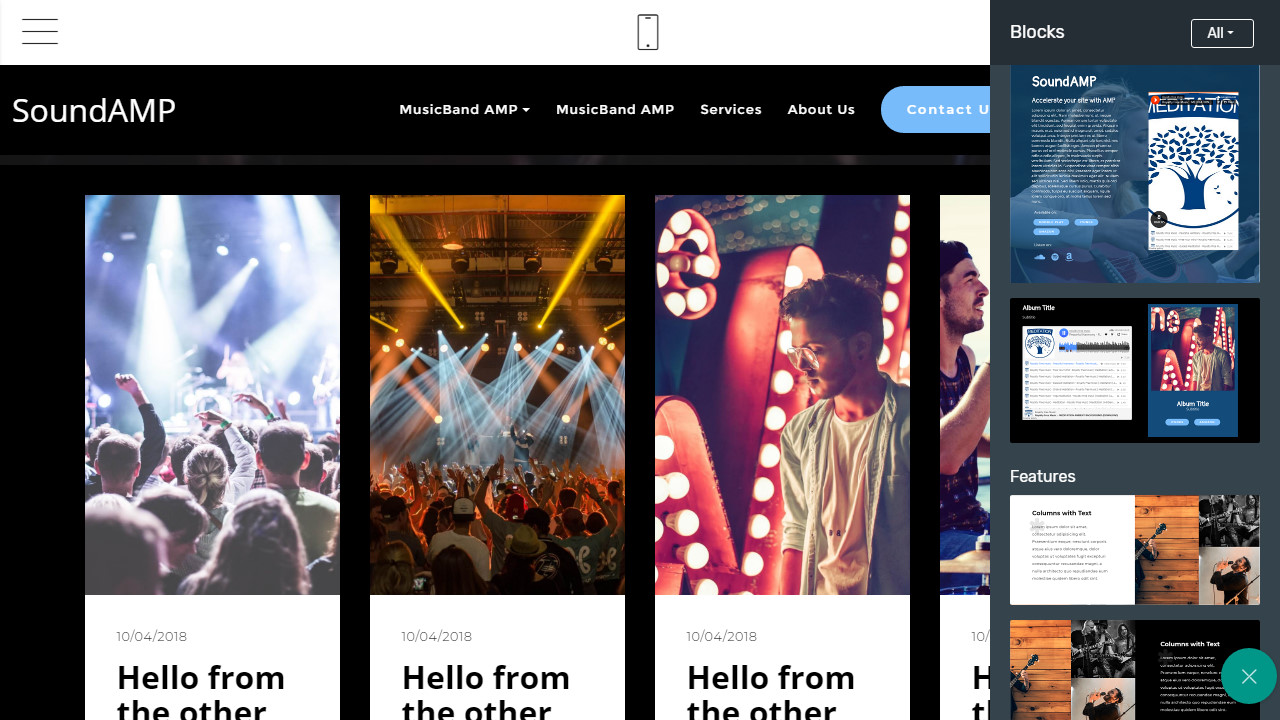 Detail Bootstrap Amp Template Nomer 5