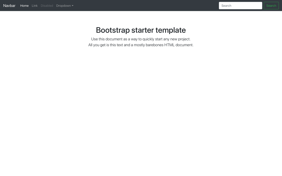 Detail Bootstrap Blank Template Nomer 2