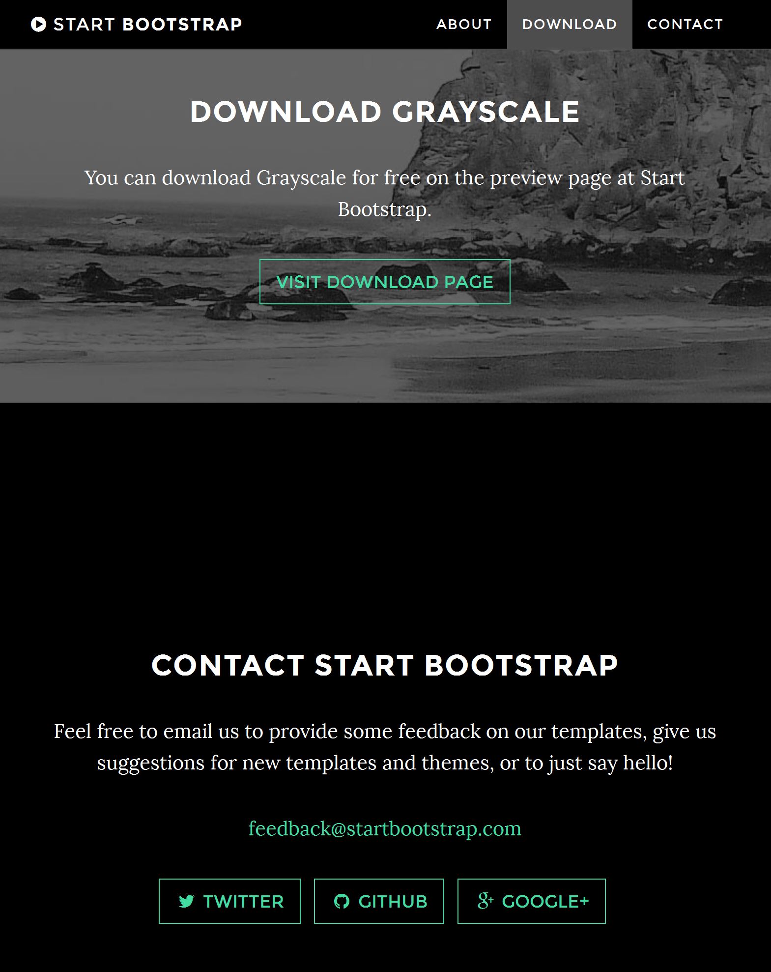 Detail Bootstrap Blank Template Nomer 21