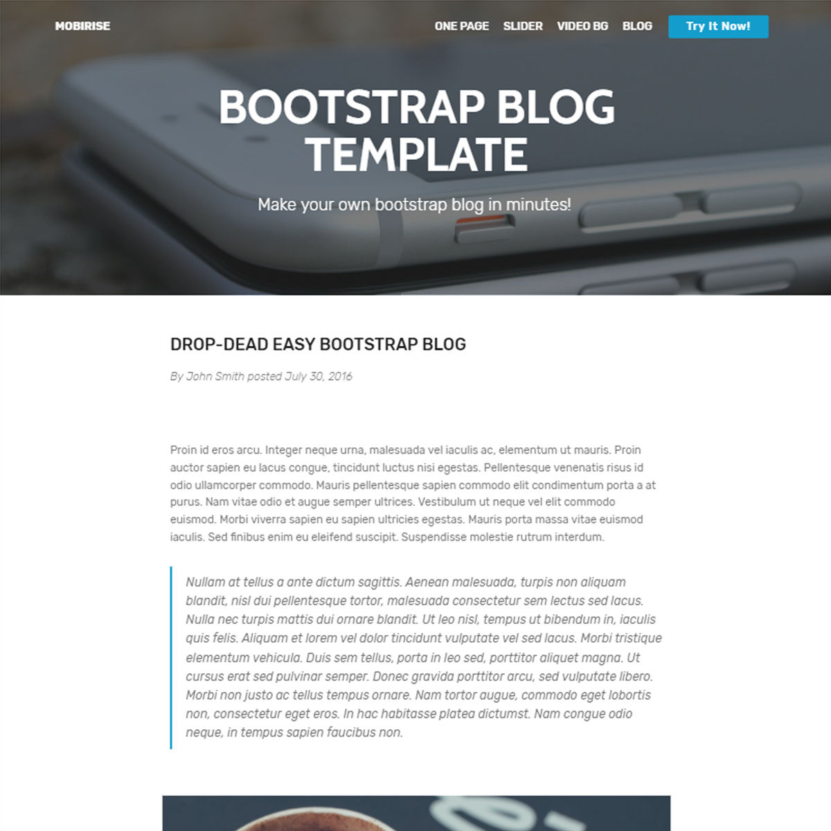 Detail Bootstrap Blog Template Free Nomer 11