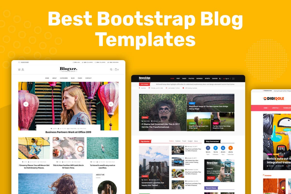 Detail Bootstrap Blog Template Free Nomer 13