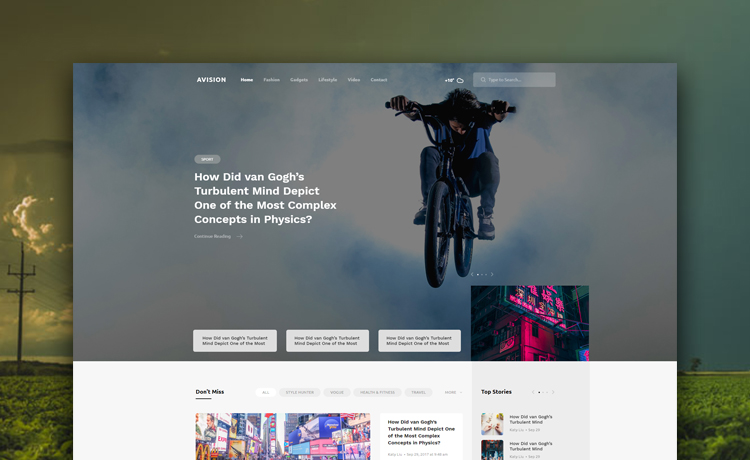 Detail Bootstrap Blog Template Free Nomer 14