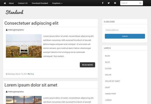 Detail Bootstrap Blog Template Free Nomer 20