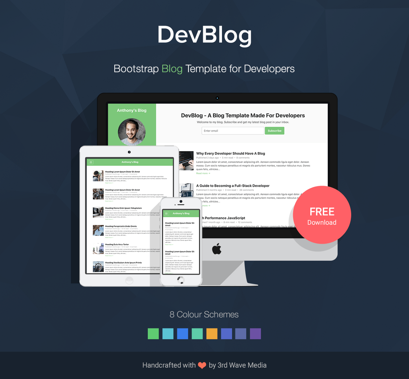 Detail Bootstrap Blog Template Free Nomer 23