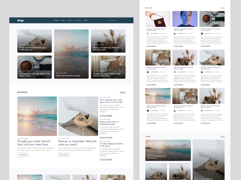 Detail Bootstrap Blog Template Free Nomer 32