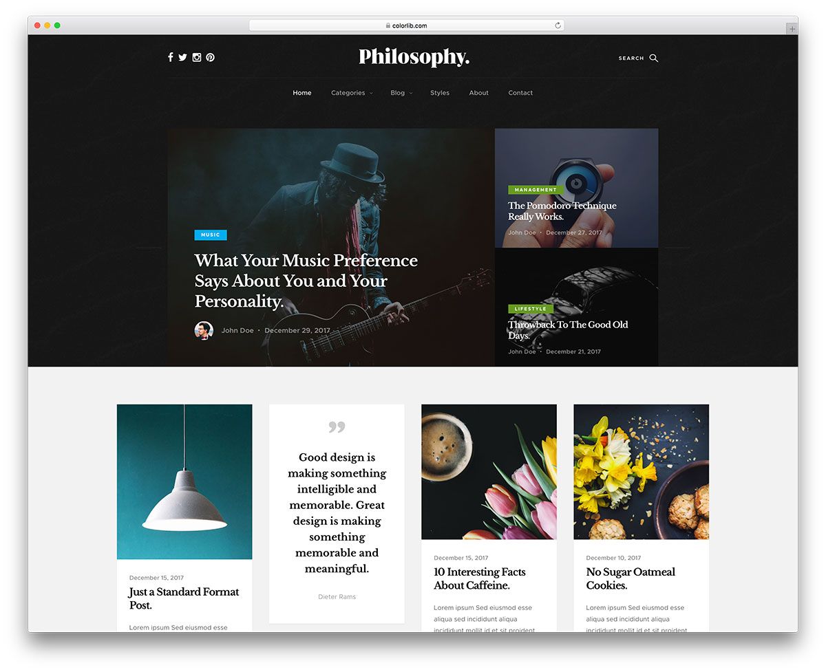 Detail Bootstrap Blog Template Free Nomer 4