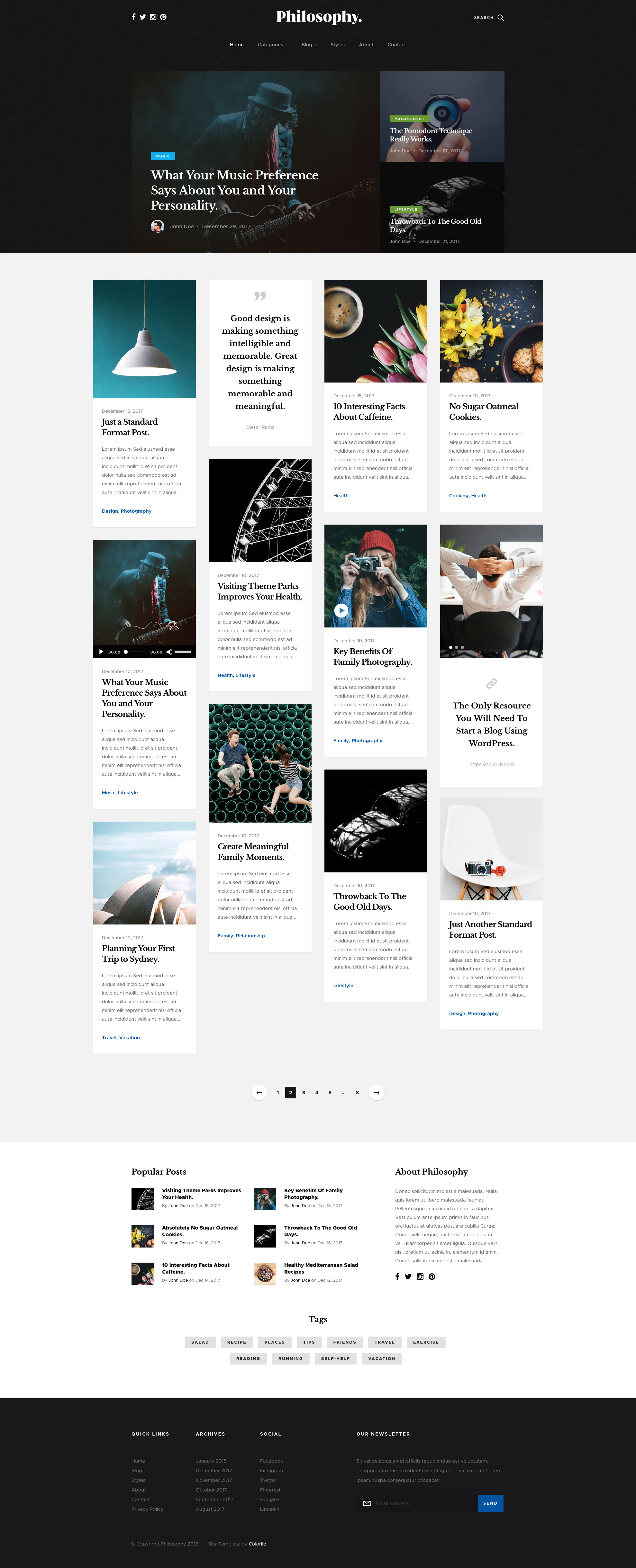 Detail Bootstrap Blog Template Free Nomer 36