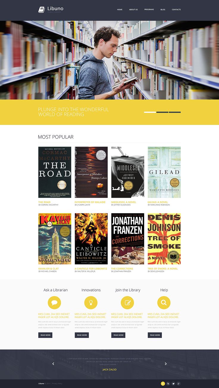 Detail Bootstrap Book Library Template Nomer 10