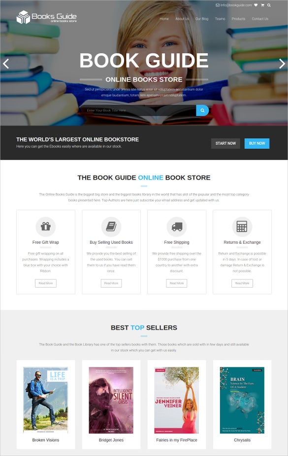 Detail Bootstrap Book Library Template Nomer 38