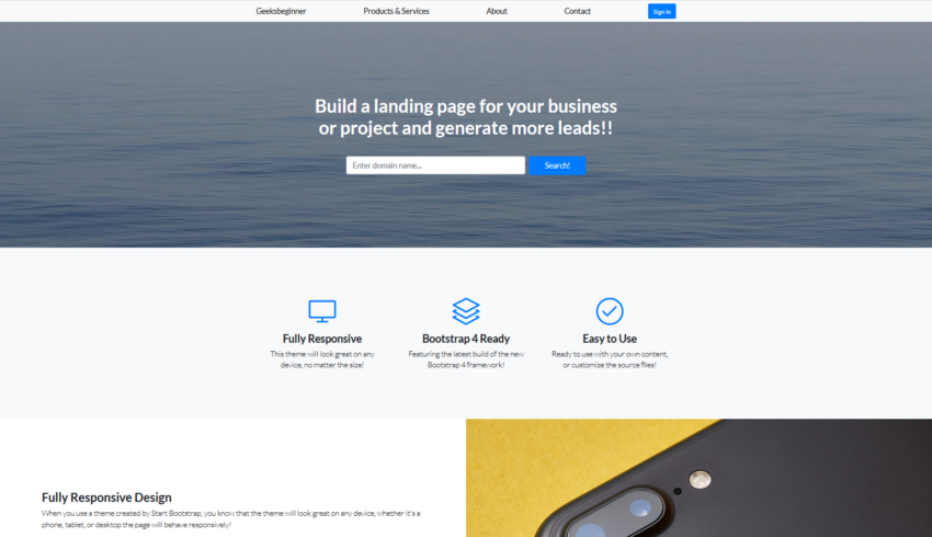 Detail Bootstrap Catalog Template Nomer 51