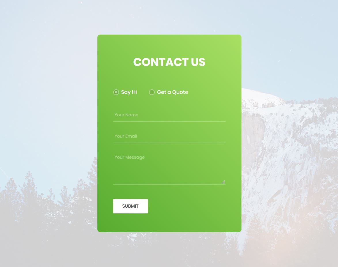 Detail Bootstrap Contact Page Template Nomer 26