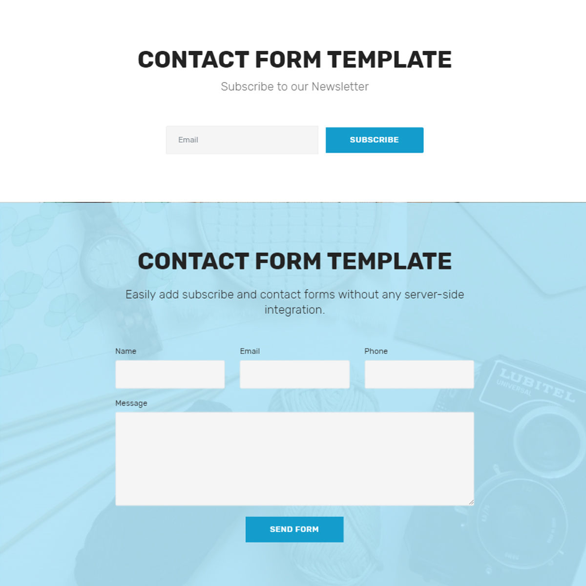 Detail Bootstrap Contact Page Template Nomer 33