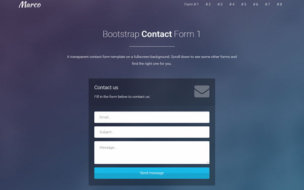 Detail Bootstrap Contact Page Template Nomer 41
