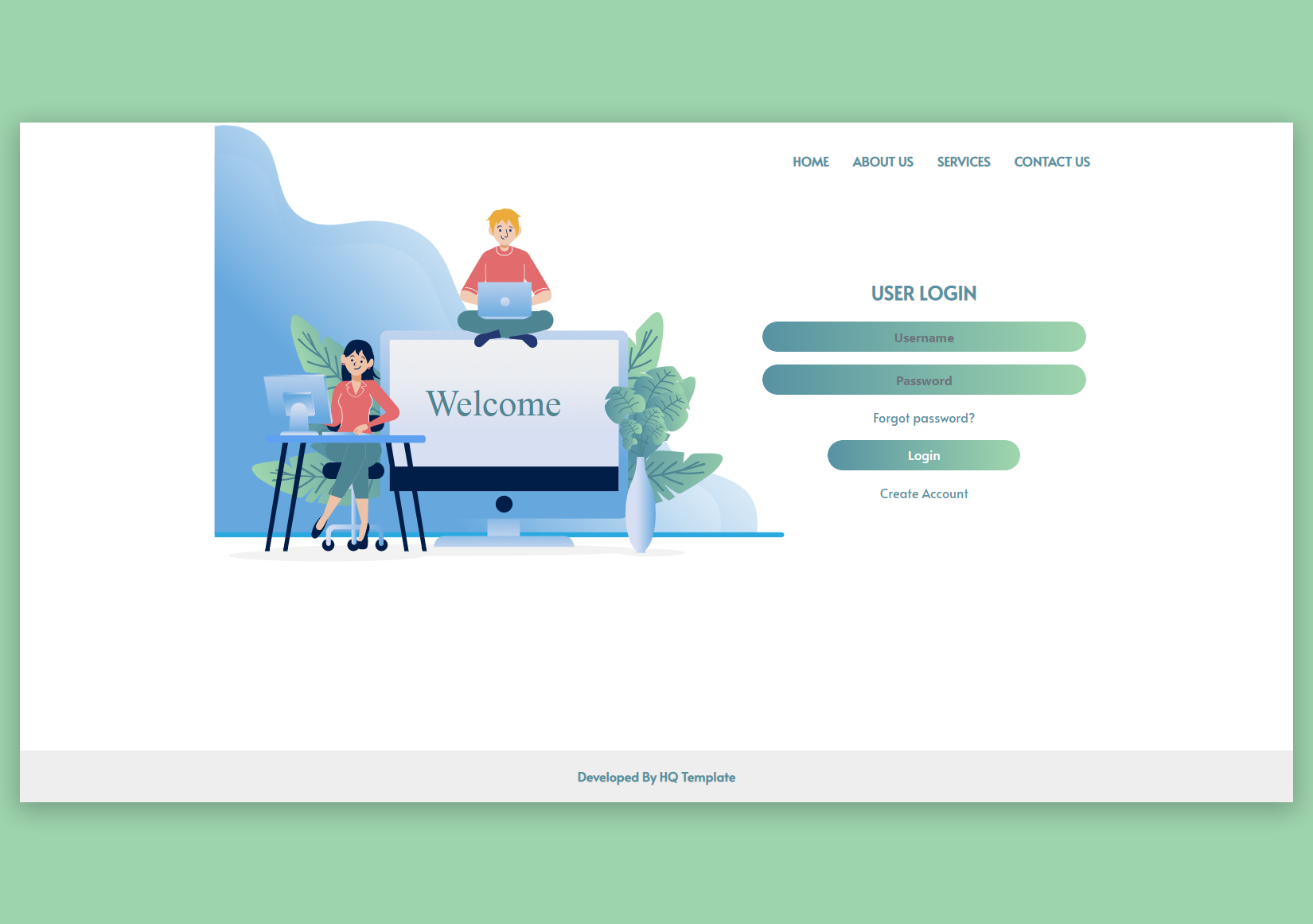 Detail Bootstrap Contact Page Template Nomer 45