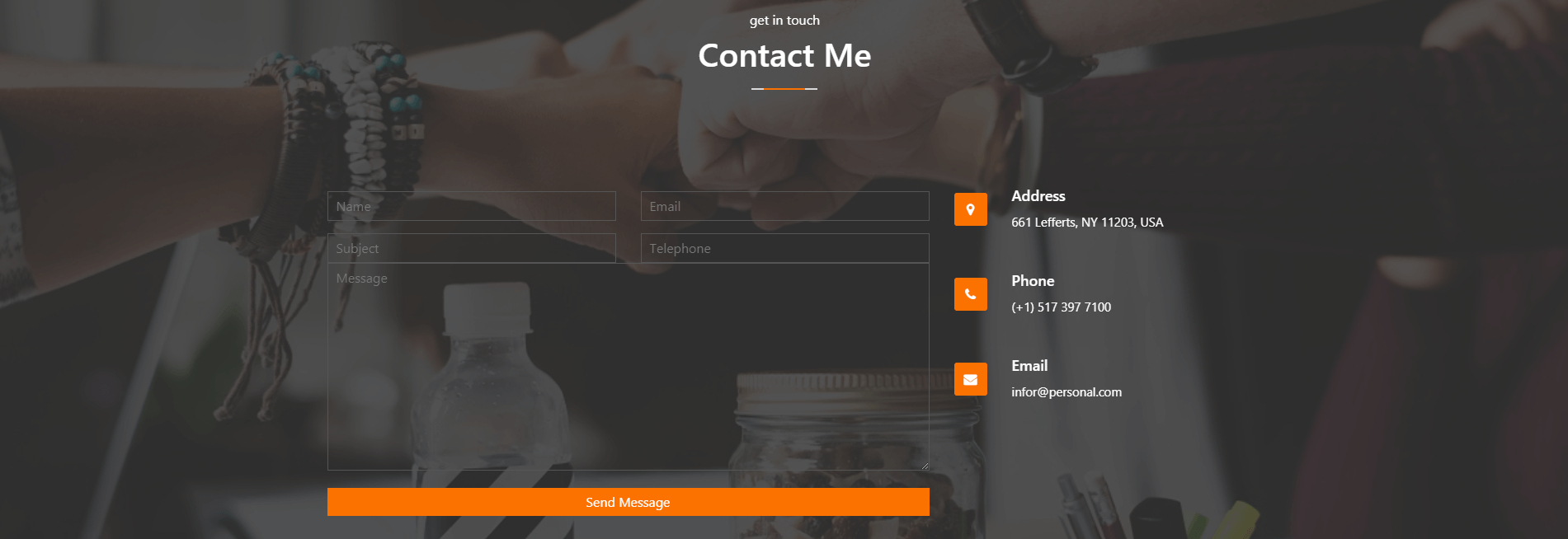 Detail Bootstrap Contact Template Nomer 47