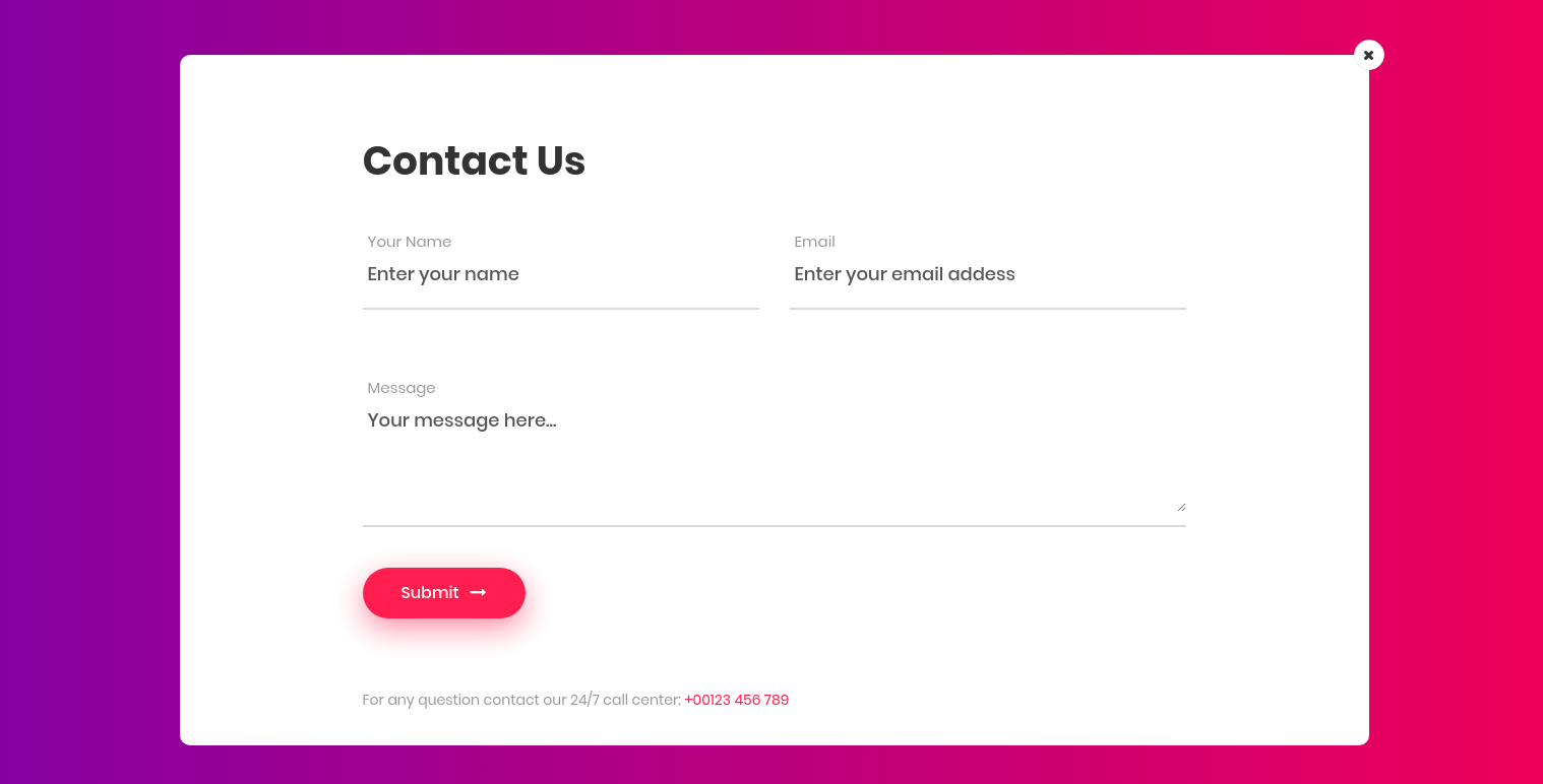 Detail Bootstrap Contact Template Nomer 48