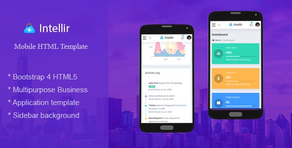 Detail Bootstrap Cordova Template Nomer 6