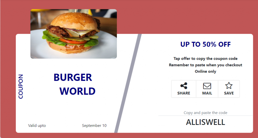 Detail Bootstrap Coupon Template Nomer 11