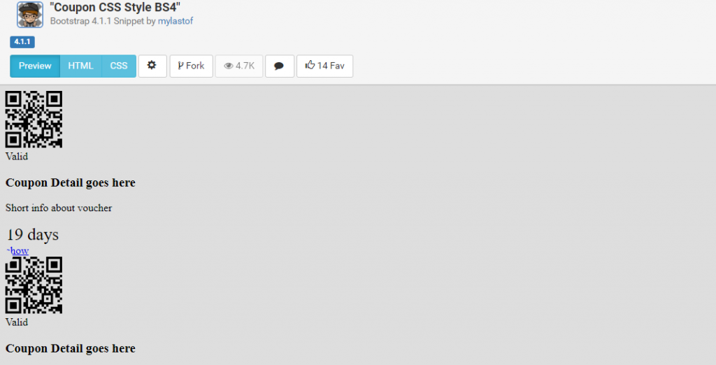Detail Bootstrap Coupon Template Nomer 34