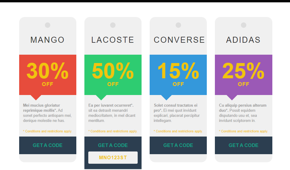 Detail Bootstrap Coupon Template Nomer 7