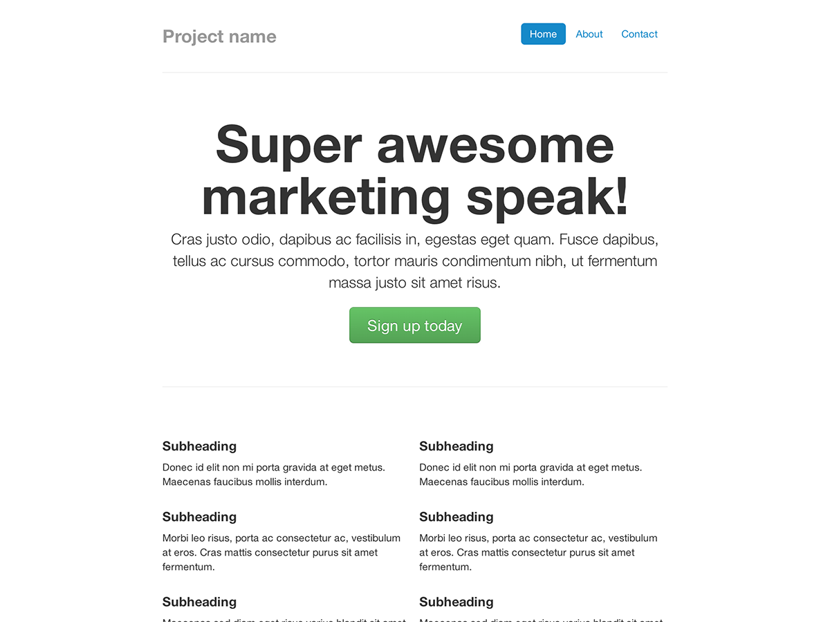 Detail Bootstrap Document Template Nomer 5