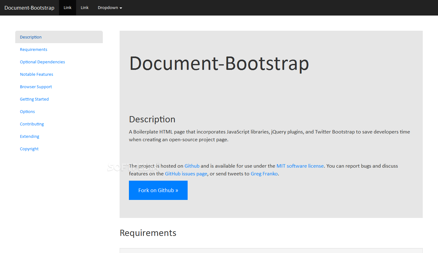 Detail Bootstrap Document Template Nomer 8