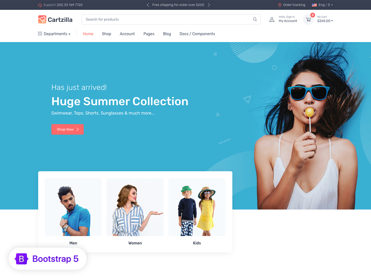 Bootstrap Ecommerce Template - KibrisPDR