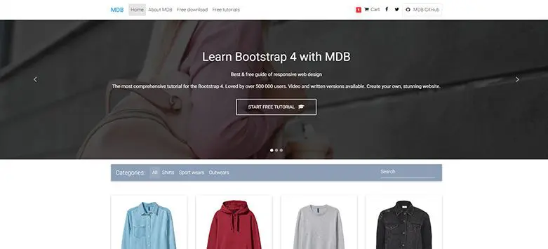 Detail Bootstrap Ecommerce Template Nomer 42