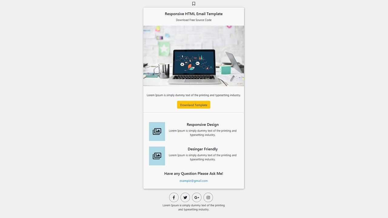 Download Bootstrap Email Template Html Nomer 2