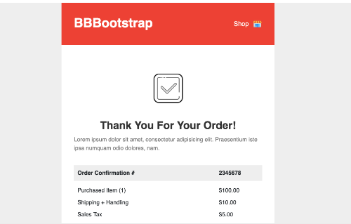 Detail Bootstrap Email Template Html Nomer 7