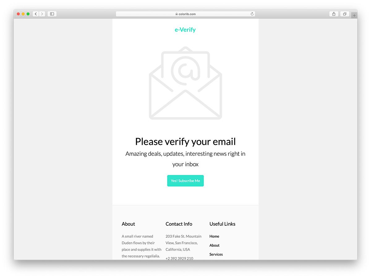 Detail Bootstrap Email Verification Template Nomer 14