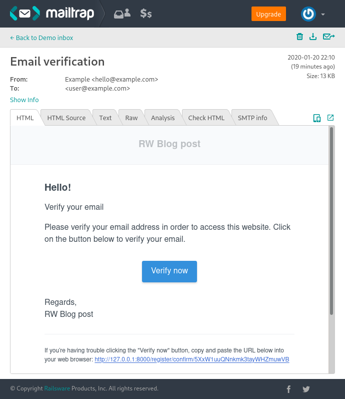 Detail Bootstrap Email Verification Template Nomer 22