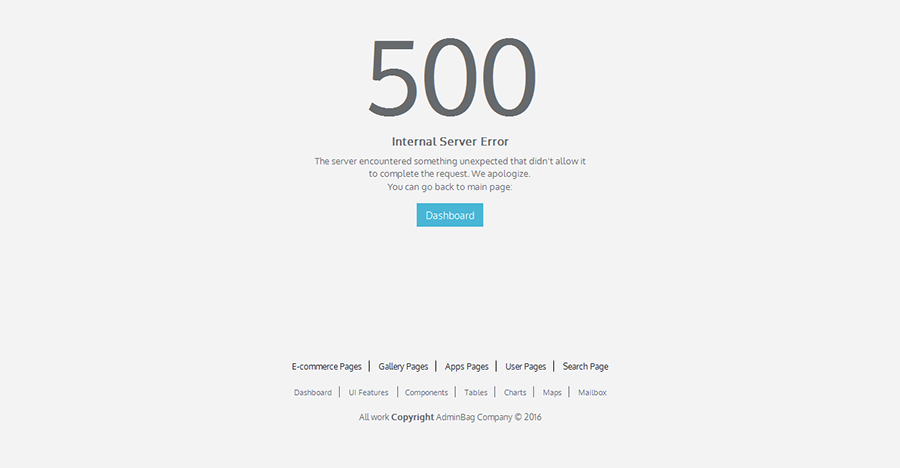 Detail Bootstrap Error Page Template Nomer 30