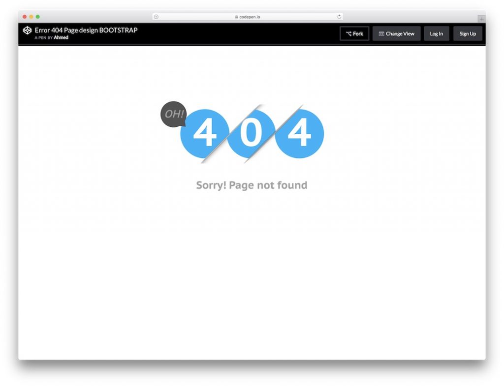 Detail Bootstrap Error Page Template Nomer 39