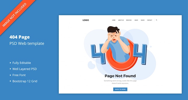 Detail Bootstrap Error Page Template Nomer 43