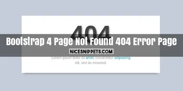 Detail Bootstrap Error Page Template Nomer 50