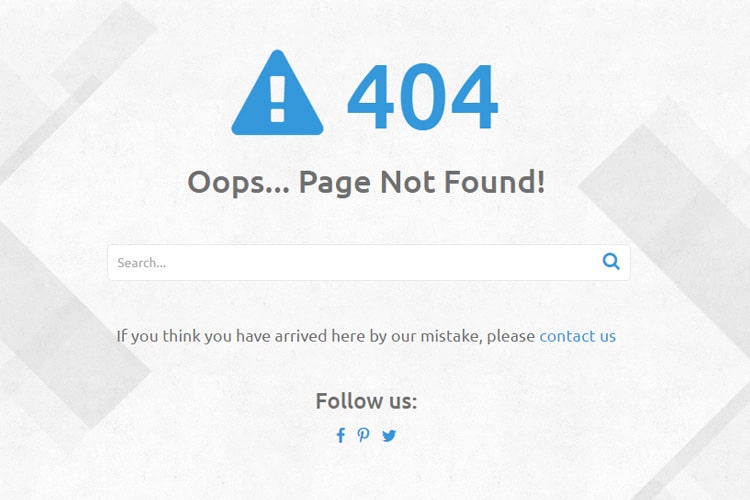 Detail Bootstrap Error Page Template Nomer 5