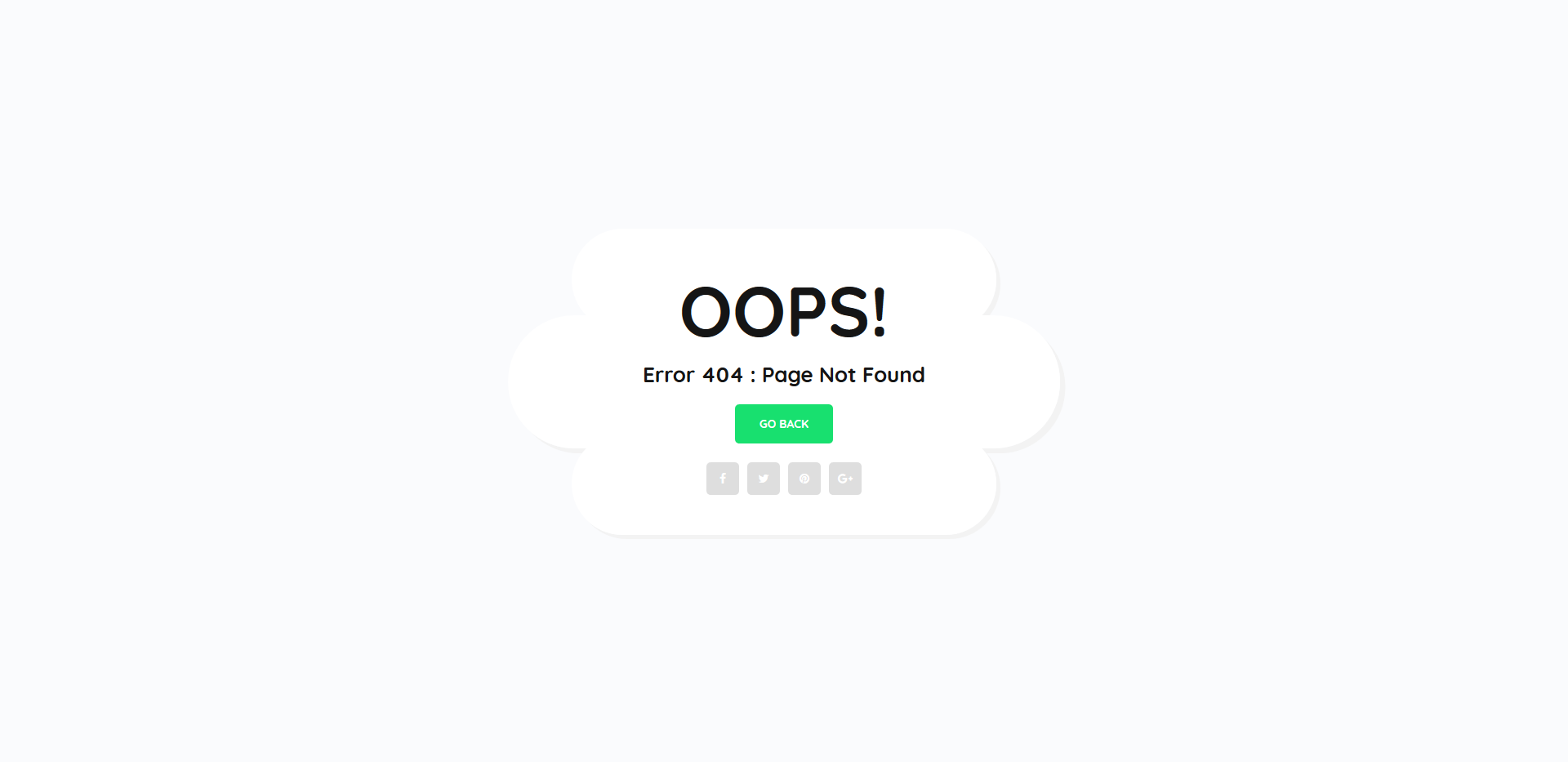 Detail Bootstrap Error Page Template Nomer 8