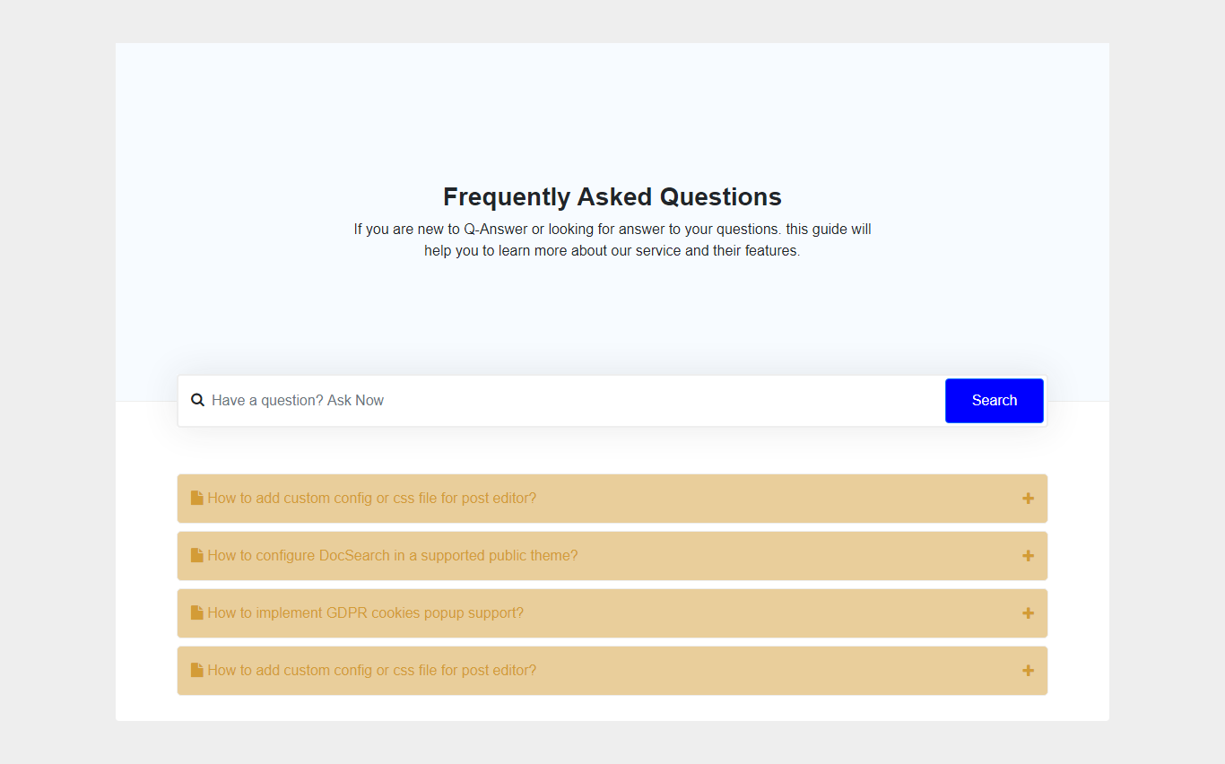 Detail Bootstrap Faq Template Nomer 12