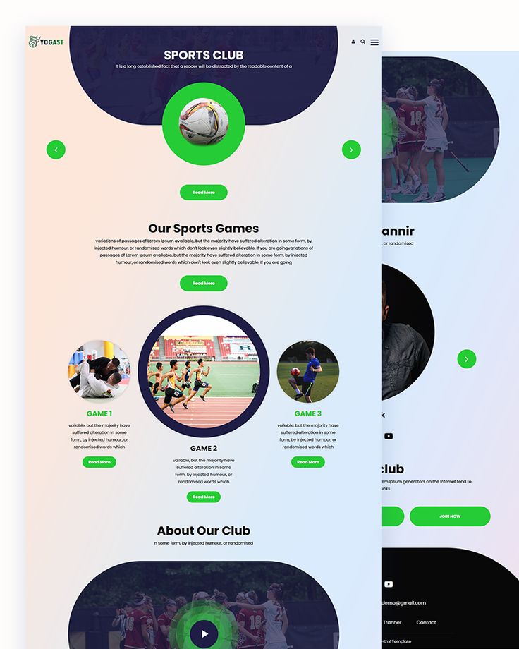 Detail Bootstrap Football Template Free Nomer 24