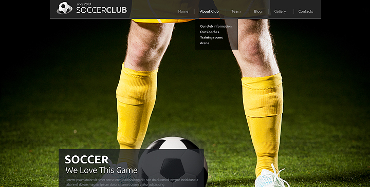 Detail Bootstrap Football Template Free Nomer 34