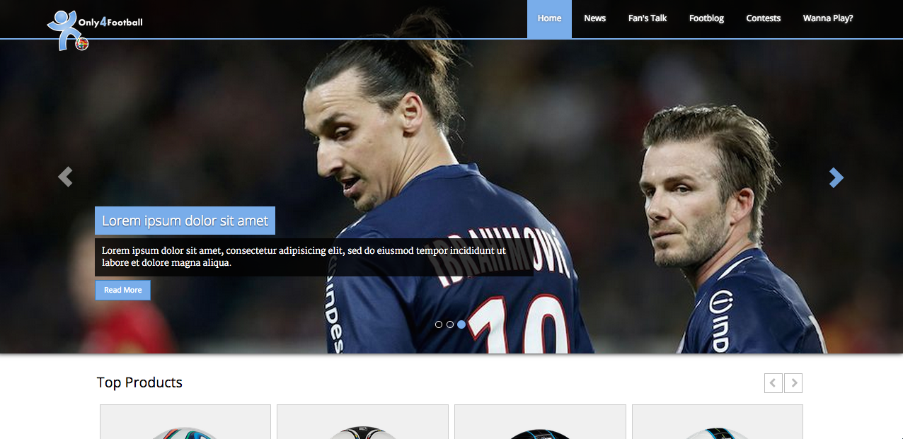 Detail Bootstrap Football Template Free Nomer 37