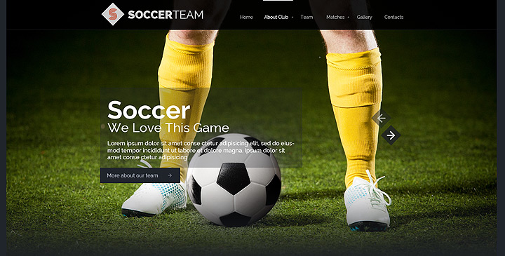 Detail Bootstrap Football Template Free Nomer 6