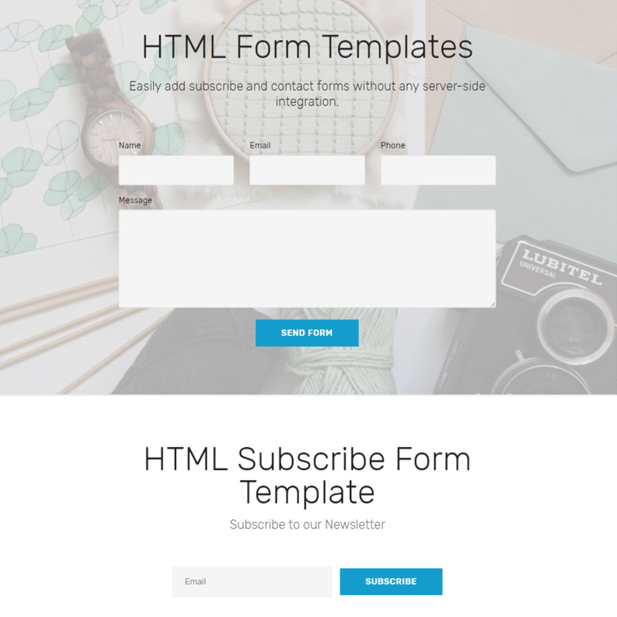 Detail Bootstrap Form Template Nomer 42