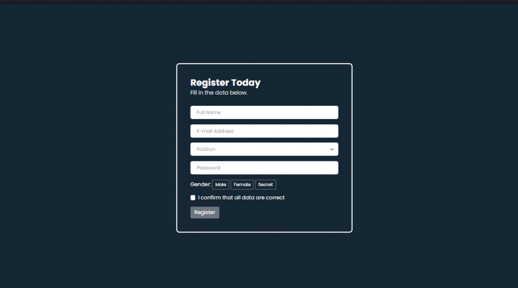 Detail Bootstrap Form Template Nomer 45