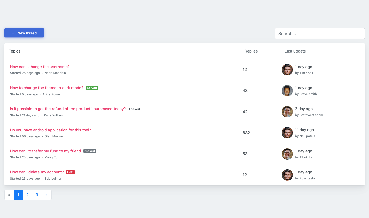 Detail Bootstrap Forum Template Koleksi Nomer 18