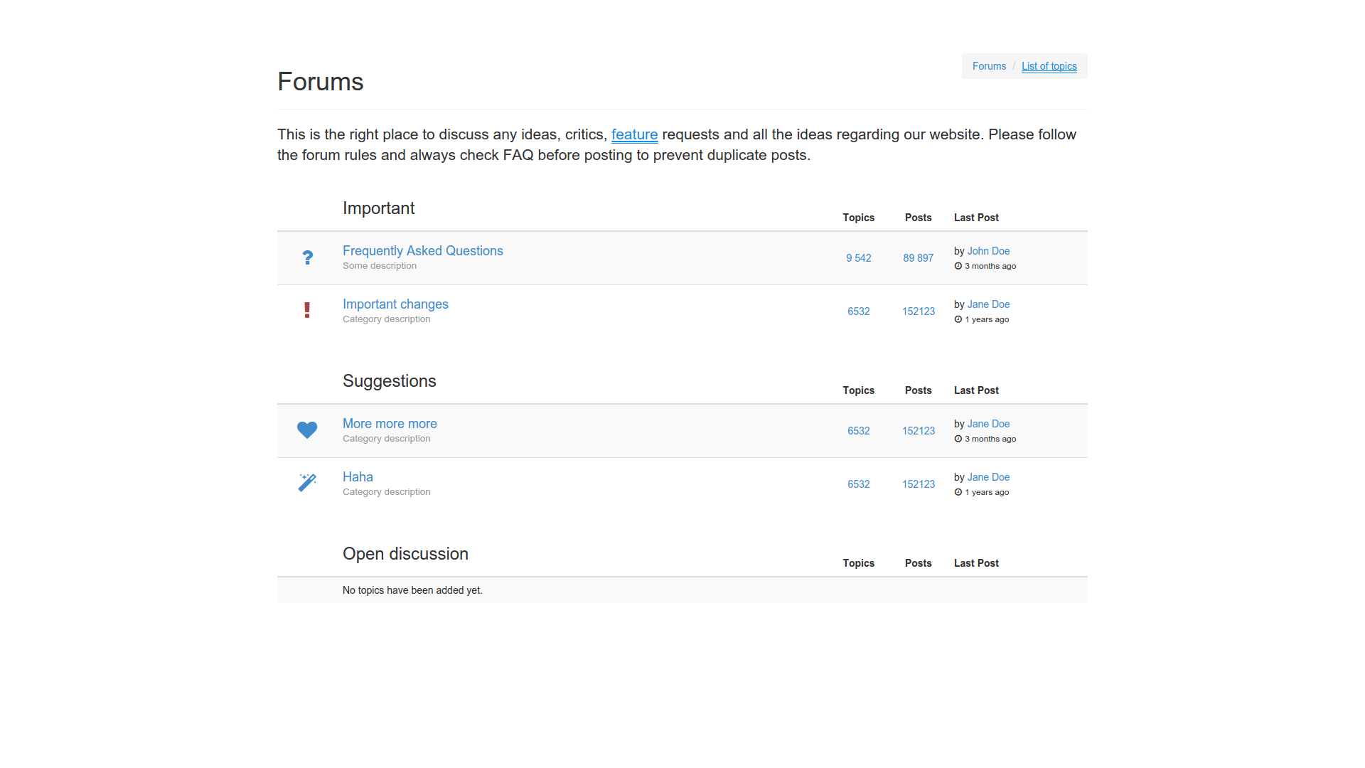 Detail Bootstrap Forum Template Nomer 28