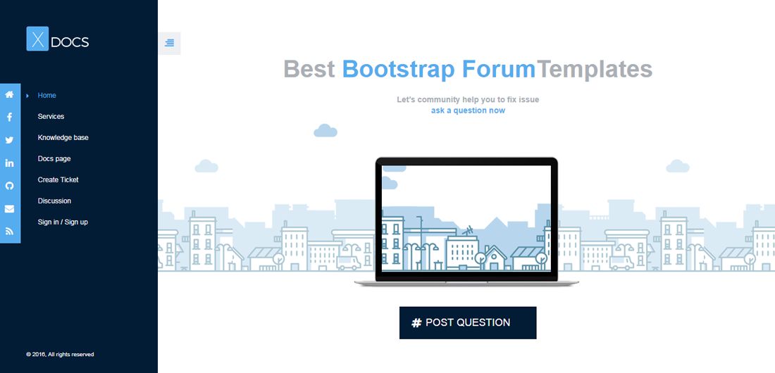 Detail Bootstrap Forum Template Nomer 4