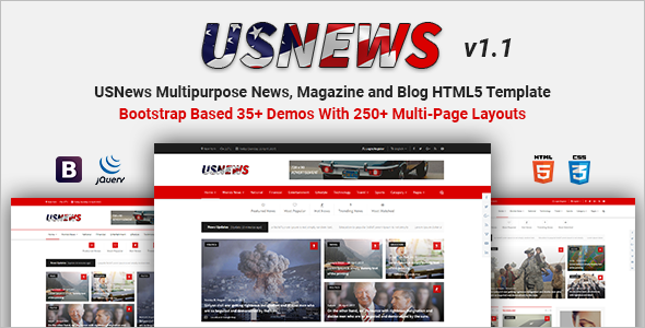 Detail Bootstrap Free News Template Nomer 50