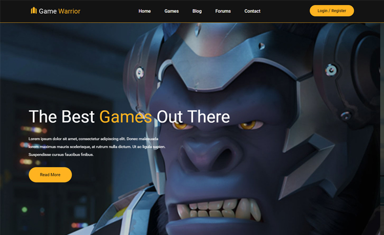 Detail Bootstrap Game Template Nomer 6